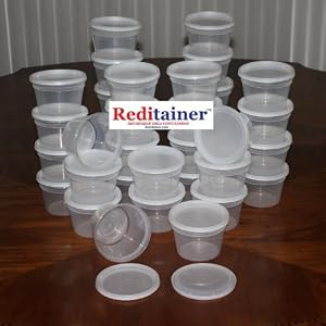 Image of Reditainer Deli Food Storage Containers with Lid, 16-Ounce, 36-Pack, 36-Pack, 16 Oz