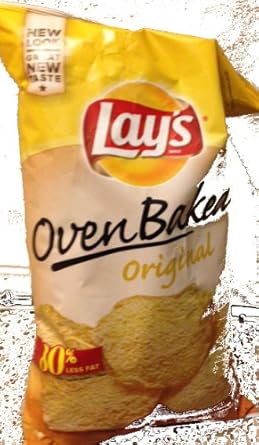Amazon Com Lay S Oven Baked Original Potato Chips 6 1 4 Oz