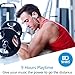 Bluetooth Headphones,HBUDS Waterproof IPX7 Wireless Sports Earbuds,Deep Bass HiFi Stereo In-Ear Earphones Built-in Mic, 8-9 Hrs Playtime Noise Canceling Headsets White(Memory Ear Tips & Fast Pairing)
