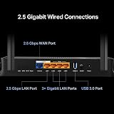 TP-Link Archer BE3600 Dual Band WiFi 7 Router 2.5G Ports USB 3.0 EasyMesh view 5