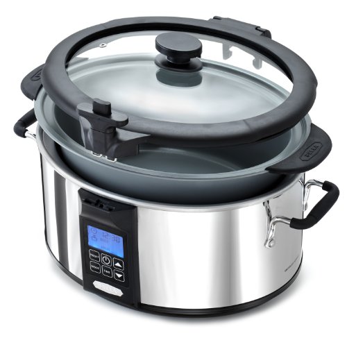 BELLA (14124) 6.5 Quart Programmable Searing Slow Cooker with Locking