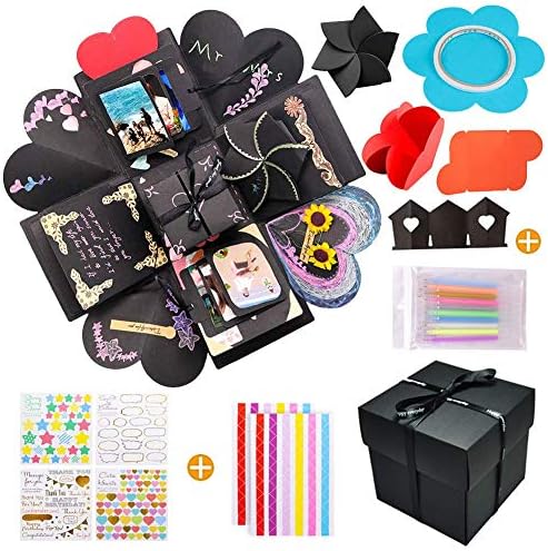 Koogel Explosion Gift Box Set, Album Photo Scrapbooking Box Creative DIY Surprise Christmas Gift Box for Marriage Birthday Valentine Anniversary
