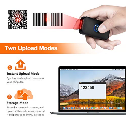 Tera Smallest Barcode Scanner Wireless and Wired 1D 2D QR Digital