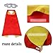 RioRand Kids Cartoon Dress Up Costumes Double-Sided Satin Capes with Felt Masks and Slap Bracelets 8pcs