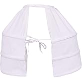 Auroeyfairy Victorian Dress Pannier Petticoat Cotton Marie Antoinette Costume Bustle Petticoat, One Size, White