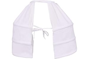 Auroeyfairy Victorian Dress Pannier Petticoat Cotton Marie Antoinette Costume Bustle Petticoat, One Size, White