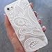 ACEFAST INC Floral Paisley Flower Plastic Case, White