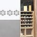 BAISDY 4Pcs 12x12 Inch Large Reusable Stencil Wall Stencil for Painting on Floor Furniture Wood Tile Fabric