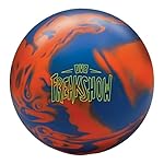 DV8 Freakshow Solid Bowling Ball, Blue/Orange, 15 lb