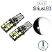 SIRIUSLED 3020 Chipset Extremely Bright Single Panel Canbus Error Free LED Festoon Bulbs for Car Interior License Plate Dome Side Marker Courtesy T10 168 192 194 2825 W5W 6000K Xenon White