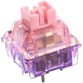 EPOMAKER Gaming Keyboard Switches, 35 PCS, Linear/Tactile Switch, 5-Pin Pre-Lubed Switch, Creamy Switches, Compatible with MX Keycaps for Mechanical Keyboard (Flamingo, Linear)
