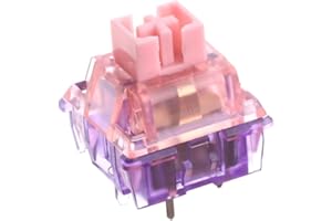 EPOMAKER Flamingo 35 Pieces 47gf Linear Mechanical Keyboard Switches Set, 35gf Initial Force Factory Lubed Switch with POM Stem, Dual Spring, PC Housing for Gaming DIY Keyboard