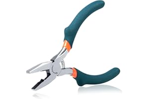 SPEEDWOX Mini Lineman's Pliers Thin Precision Jewelry Wire Cutters 4-1/2 Inches Multi Use Combination Pliers Convex Shoulder 