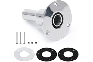 PTNHZ 24mm/0.94" 316 Stainless Steel Thru Hull Exhaust Skin Part of Air Diesel Heater For Diesel Parking heaters For Boat Marine Car Truck (Straight)