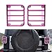ICARS 2007-2018 JK JKU Jeep Wrangler Tail Light Cover Tail Lamp Trim Guards Protector Pink Style for Jeep Wrangler Accessories & Unlimited Rubicon Sahara Sports(Pair)