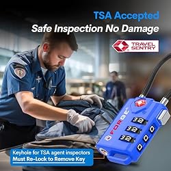 Bright Colors, TSA Approved Cable Luggage Locks 2