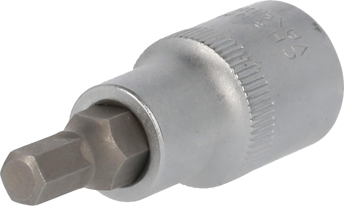 BRILLIANT TOOLS BT022862 1/2 Inch Hex Socket Bit Socket, 55 mm Long, 7 mm [Powered by KS Tools]