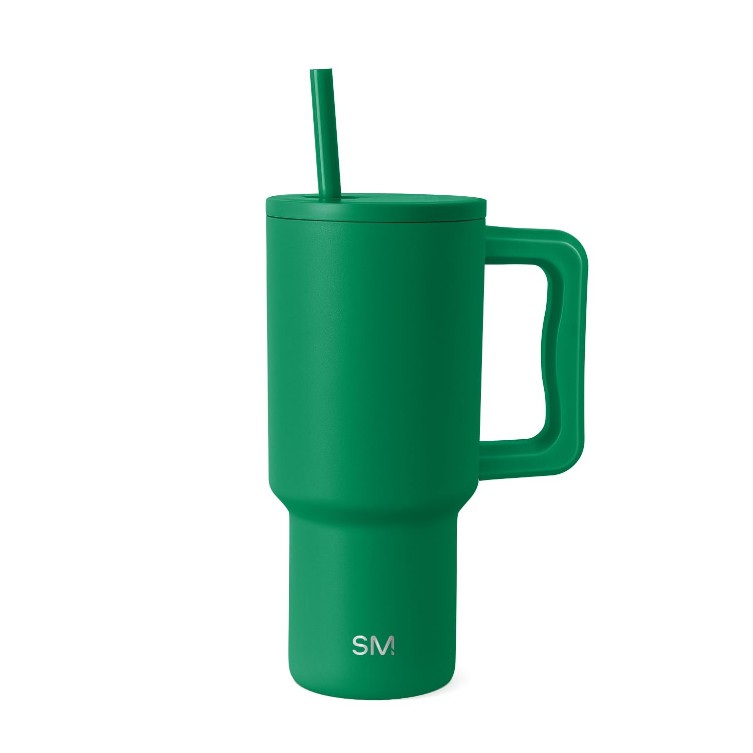 Simple Modern 30 oz Trek Tumbler with Handle and Straw Lid | Cup Holder Friendly Insulated Stainless Steel Travel Mug | Kelly Green (Pack of 12) Image