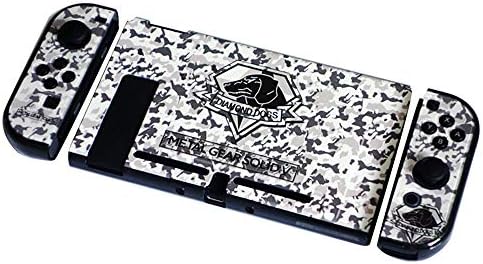 Camouflage Anime Cover Case for Nintendo Switch Slim Rubberized Fission Design Hard Case Nintendo Switch Cover (BW-Camouflage)