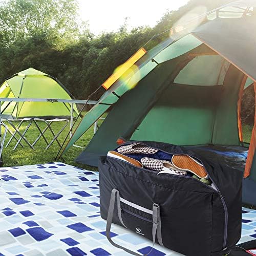 REDCAMP 100L Foldable Extra Large Duffle Bag 31 Inch, Lightweight Travel Duffel Bag with Adjustable Strap for Men Women, Black/Dark Blue/Red 8 REDCAMP 100L Foldable Extra Large Duffle Bag 31 Inch, Lightweight Travel Duffel Bag with Adjustable Strap for Men Women, Black/Dark Blue/Red