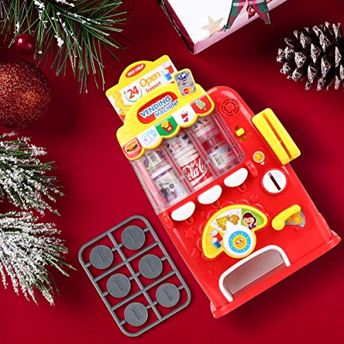FS Interactive Vending Machine Game, Pretend Play Electronic Drink Machines, Early Developmental Toy, Fun Gifts for Age 2,3,4,5,6,7,8 Year Old Kids, Children's, Boys, Girls