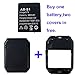 Smart watch battery DZ09 rechargable lithium battery with 380MAH capacity