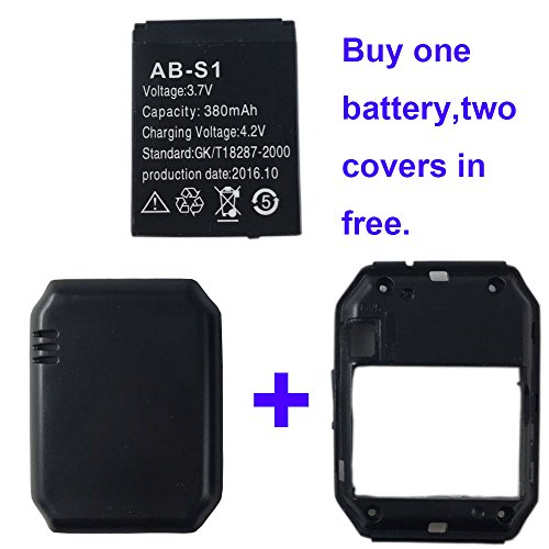 Smart watch battery DZ09 rechargable lithium battery with 380MAH capacity