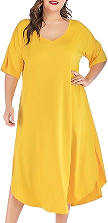 plus size t shirt swing dress