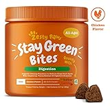 Zesty Paws Stay Green Bites for Dogs - Grass Burn Soft Chews for Lawn Spots Caused by Dog Urine - Cran-Max Cranberry for Urinary Tract & Bladder - with Apple Cider Vinegar + Digestive Enzymes - 90 Ct