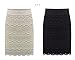 AOMEI Women's Lace High Waist Pencil Skirts