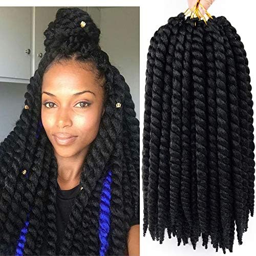 6Packs Havana Mambo Twist Crochet Braids Senegalese Twist Crochet Hair Locs Mambo Braiding Hair 14 Inch