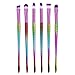 Mermaid Eye Makeup Brushes Set Cinidy 6pcs Eye Brush Cosmetic Brushes Eyeshadow Eyeliner Blending Pencil Makeup Brush Beauty Tools