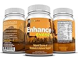 Enhance Energy Caffeine Fat Burning — Stack for 6 Solid Hours of Metabolic Energy, Concentration, and Focus Supplement, Plus Antioxidants, Vitamin B, L-Taurine, Ginseng, Maca & More. 60 Servings