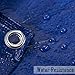 8X10 Waterproof Multi-Purpose Poly Tarp – Blue Tarpaulin Protector for Cars, Boats, Construction Contractors, Campers, and Emergency Shelter. Rot, Rust and UV Resistant Protection Sheet