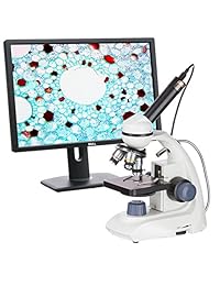 AmScope m170 C e Microscopio Compuesto 40 X  1000 X Dual LED solid metal Portable con cámara