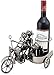 BRUBAKER Wine Bottle Holder Motorcycle Couple with Dog in Sidecar Metal Sculptures and Figurines Decor Wine Racks and Stands Gifts Decoration