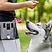SunGrow Dog Travel Pouch, Training Bag for Treats, Kibbles, Toys & Accessories, Gray, Multiwear and Weather-Proof, 1 Pouch with Adjustable Shoulder Strap and Waist Belt
