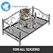 LOVSHARE Metal Frame Pet Bed 26.7X17.5X15.7 Inches Metal Dog Bed Animal Lounge Detachable Bed Oxford Cloth Cushion for Dogs Pet Bed Metal Frame Dog Sofa Furniture for Dogs Bottom Hanging Designthumb 4