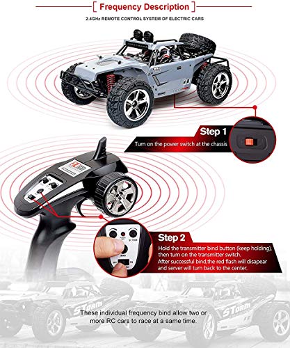 RC Race Car Buggy 45 km/h 1:12 3.4GHZ Schnelles 4wd Ferngesteuertes Gelände RC Auto Auto Offroad für Erwachsene, Elektro… – Bild 5
