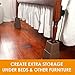 Geviaho Brown Adjustable Bed or Furniture Riser to 8, 5 or 3 Inches in