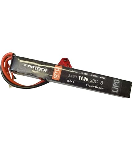URGENEX Batterie LiPo Airsoft 11,1 V 1500 MAh 35 C – 2 Accus Deans T Haute Décharge Pour Pistolet, Avec Chargeur USB
