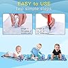 Wendergo Tummy Time Mat Inflatable Water Mat Baby Playmat Sensory Toy Early Development Activity Pad for Infants…