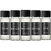 Scentiment Designer Diffuser Oil Discovery Kit - Top 5 | Aromatherapy Home Fragrance | Luxurious Scent with of Brilliance, Santal, Royalty, Tabac, Five (20ml)