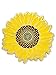 PinMart Detailed Yellow Sunflower Summer Enamel Lapel Brooch Pin