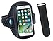 Armband Compatible with iPhone 8 7 6s 6 (NOT Plus) - for Running & Working Out - Water-Resistant [Includes Armband Extender for Large and XL arms] [Black]