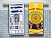 ThinkGeek Star Wars R2-D2 & C-3PO Hand Towel Set