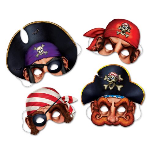 Pirate Masks   (4/Pkg)