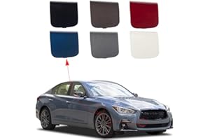 CZSHIYUE Front Bumper Tow Hook Cover Cap Towing Eye for Infiniti Q50 2018 2019 2020 2021 2022 622A1-6HH0A Trailer Cover (Gray, Right Passenger Side)