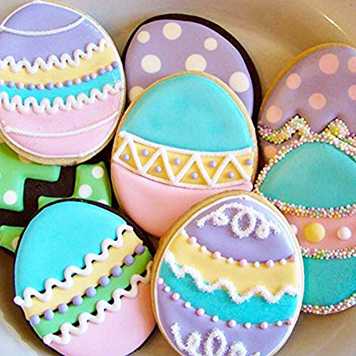 15 Piece Easter Cookie Cutter Set with Bunny Chicken Egg Chick Rabbit Shapes Fondant Biscuit Moulds, Large Size … (Easter)