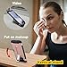 Phone Case for Samsung Galaxy S7 Edge with Tempered Glass Screen Protector Cover and Credit Card Holder Cell Accessories Stand Slim Hard Wallet Glaxay S7edge S 7 Plus 7s 7edge Cases Women Men Black